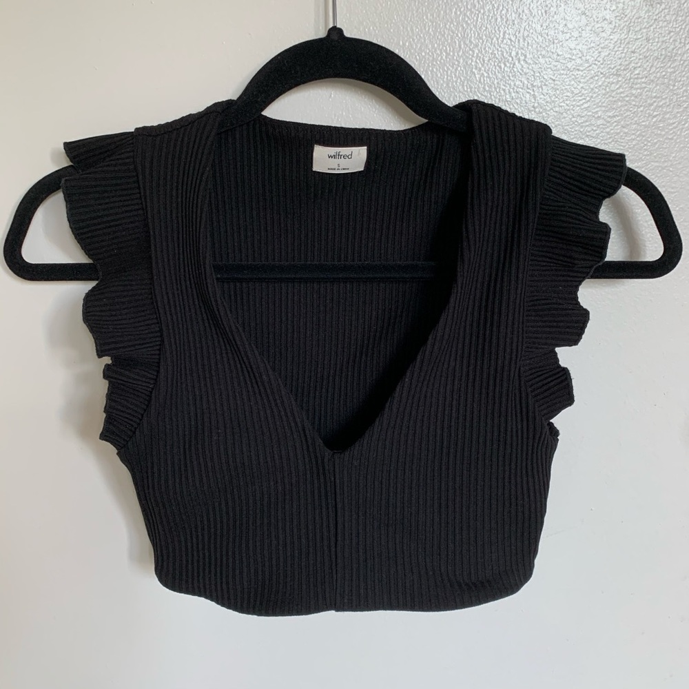 Wilfred Ruffle Crop Top